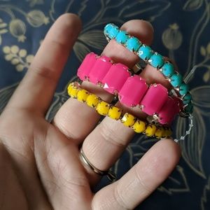 Tropical stretch bracelet pink fun party